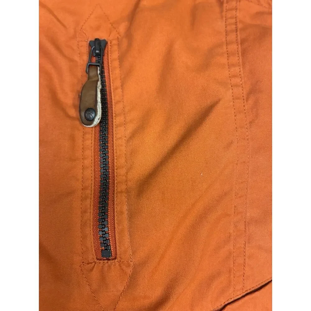 Vintage 80s Banana Republic Woodsmen & Anglers Society Hunting Vest Orange Small